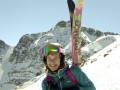 Pro skier Alison Gannett. Photo courtesy of Alison Gannett.